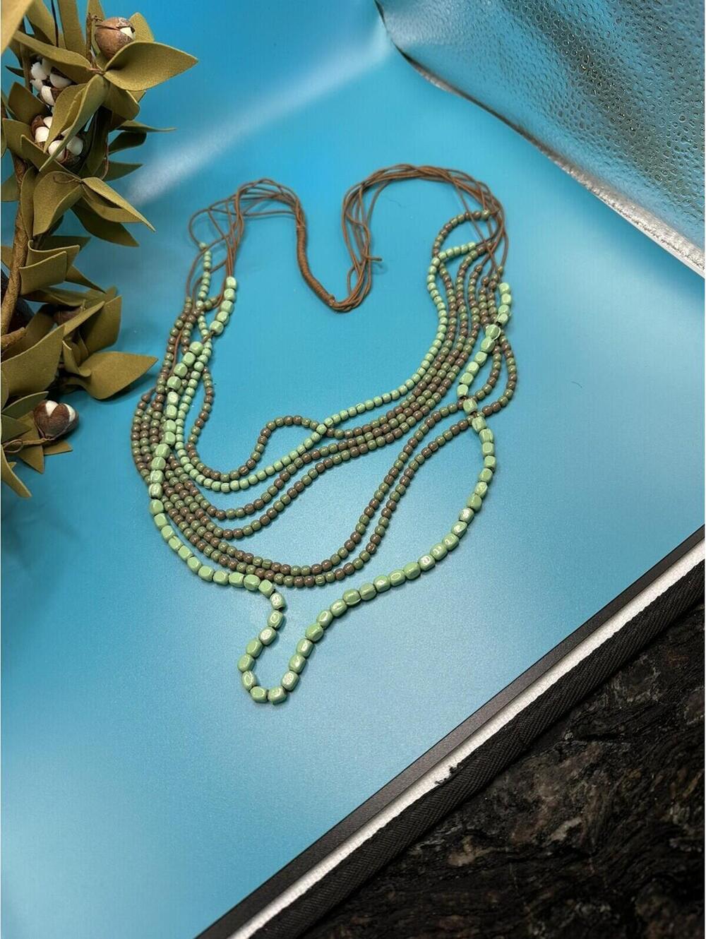 Stunning Turquoise Endless Bead Necklace - Picture 2 of 2